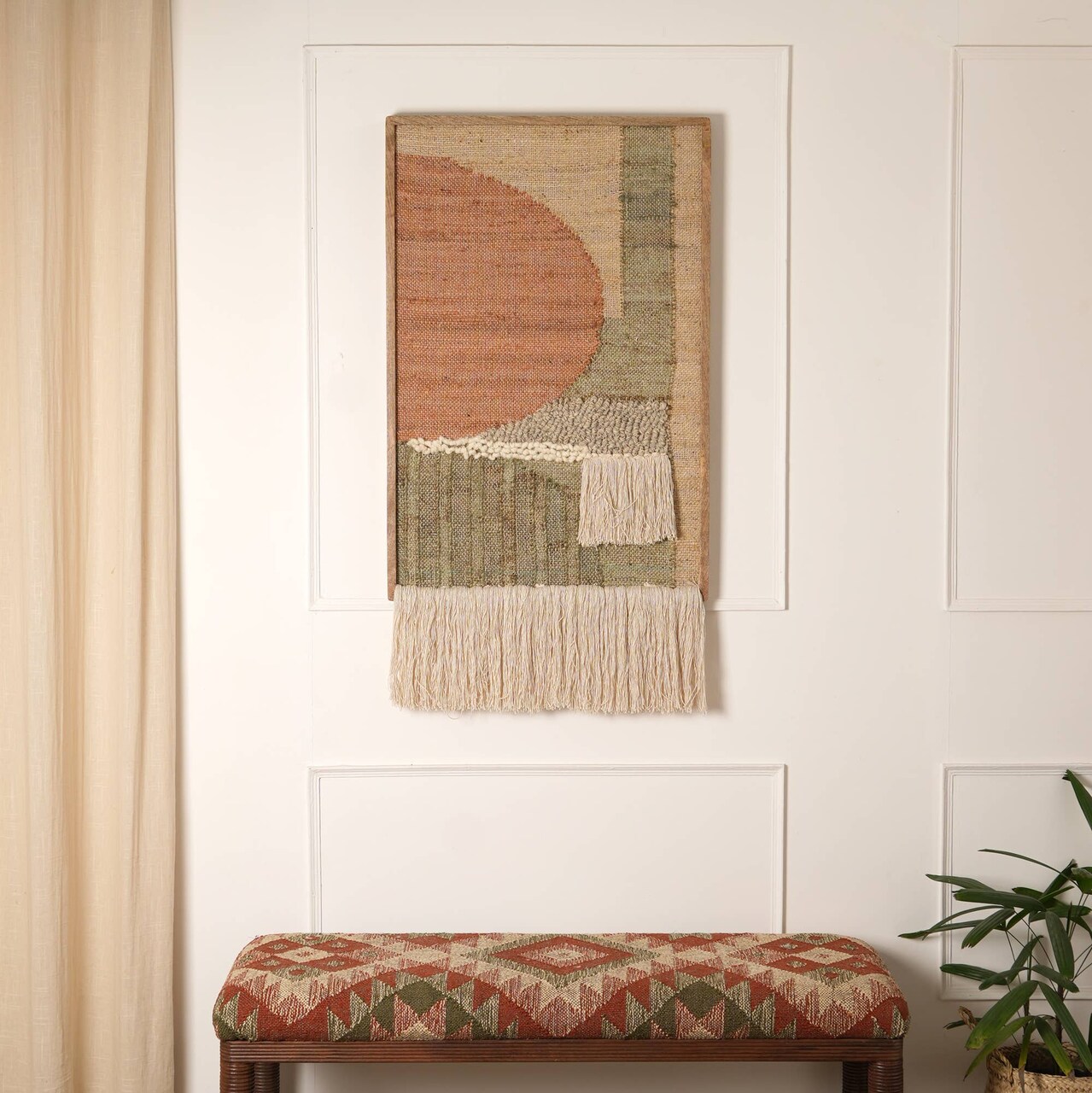 Handmade Timber Tapestry Wall Art – Rustic & Elegant Wooden Wall Hanging for Home & Office Décor, Artisan-Crafted Natural Wood Accent for Living Room, Bedroom, or Entryway